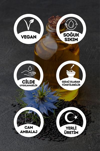 EGEYE DÖNÜŞ 100 ml Cold Pressed Pure Black Cumin Oil