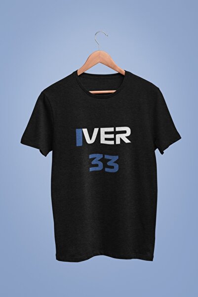 Adrift Maks Verstappen - Ver 33 - Unisex Oversize kroj Crna T-shirt