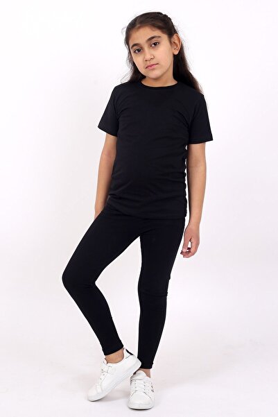 COSBA kids wear Σετ κοριτσίστικο βαμβακερό Lycra Basic μακρύ καλσόν και απλό ...