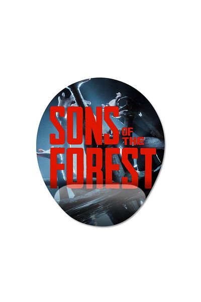 Pixxa موديل Sons Of The Forest لوحة ماوس مع مسند للمعصم - 1 بيضاوي