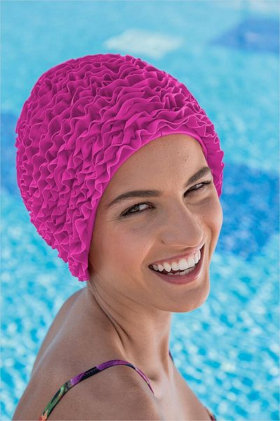 AYYILDIZ 3448 Fuchsia Pool Cap