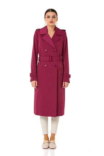 Icon Women's Burgundy Shimal Trench Coat 1639 Kb