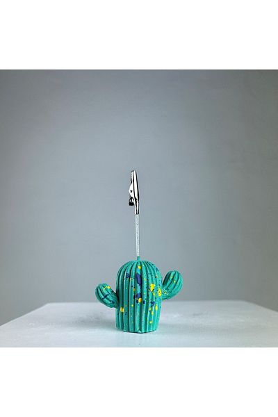 oasis decoration Ice Green Cactus Colorful Splash Note Holder