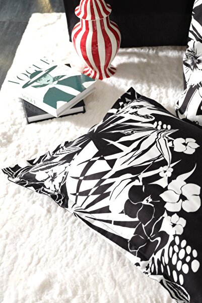 Karaca Home Pio Satin Single 100% Cotton Duvet Cover Set Black