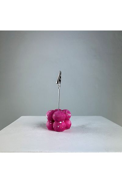 oasis decoration Fuchsia Bubble White Splash Note Holder