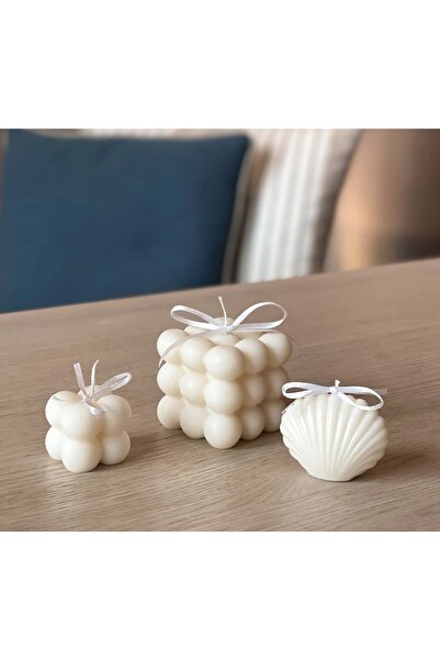 La Perla Bubble & Mini Bubble Ve Mini Istiridye Set Beyaz Renk Vanilya Esanslı