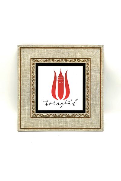 Sadrazam Istanbul Lalesi - Πίνακας MDF με τυπωμένο πύργο Galata