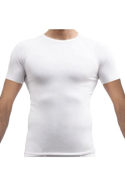 TheDon Ανδρικό Thermal O Neck μισό μανίκι εσώρουχο λευκό