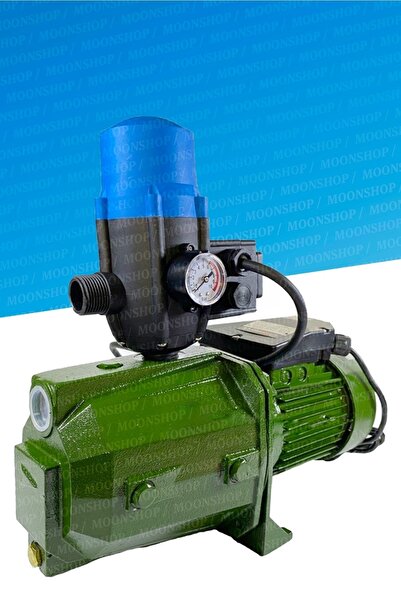 MOONSHOP Jet-100+hidromat Hediyeli Su Pompası Motoru 9 Mt Emiş 48 Metre Dik B...