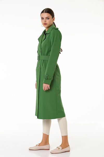 Icon Women's Green Şimal Trench Coat 1639 Kb