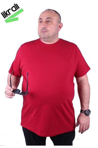 Starbattal Ανδρικό μπλουζάκι Lycra Basic Crew Neck 11160 Claret Red