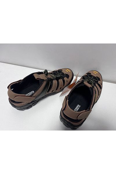 Dockers By Gerli Ανδρικά παπούτσια πεζοπορίας από γνήσιο δέρμα σε καφέ χρώμα 216504