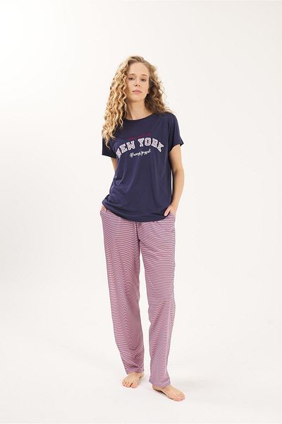 Yeni İnci Lover Wife and Husband 2 Pairs Pijamas Set 1971-841