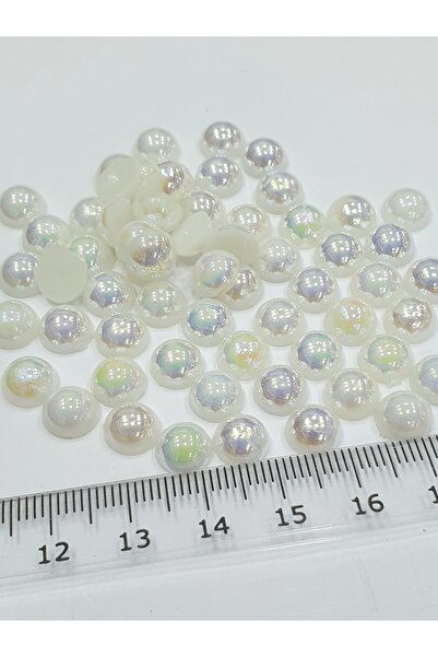 CRYSTALSHOP Jumătate de perla - 8 mm cremă Janjan (100 Gr - 700 buc)