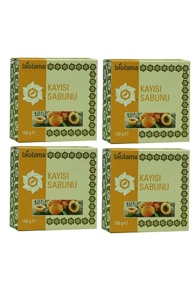 Biotama Natural Apricot Soap 150 G X 4 Pieces