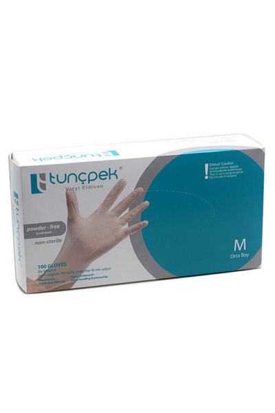 Tunçpek قفازات الفينيل الخالية من البودرة M