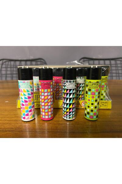 Clipper Koleksiyonculara Desenli Model 4 Adet Çakmak