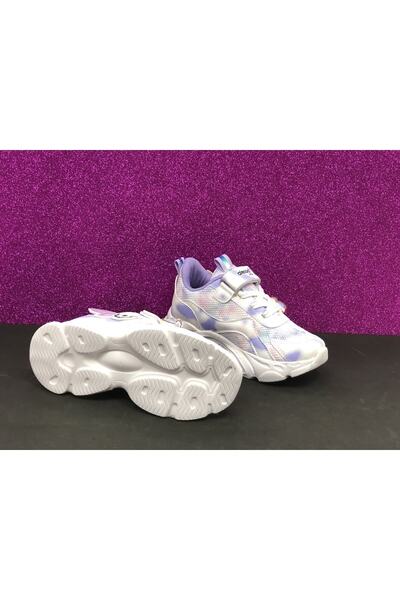 KAFKASLAR AYAKKABI Kız Çocuk Kelebek Desenli Renkli Ortopedik Sneakers Spor Ayakkabı