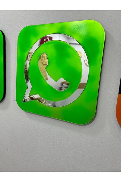 EHA LAZER Whatsapp Logolu Duvar Dekoru 30cm