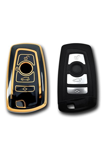 bigkey Bmw Seria F Tip Cas4 4 Butoane Negru Carcasa Telecomandă Cheie Auto Cheie Auto