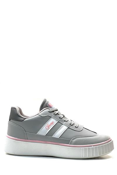 Jump 28146 Pantofort de damă cu talpă cu spumă cu memorie gri/roz