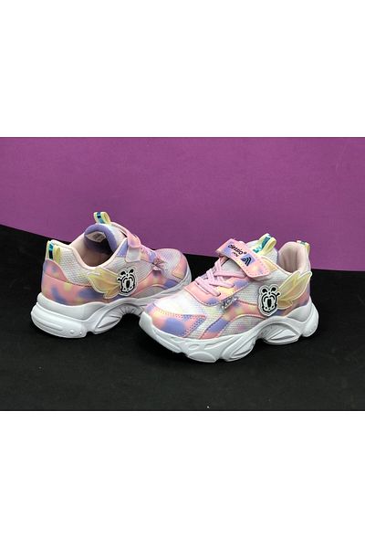 KAFKASLAR AYAKKABI Pantofi sport ortopedici colorați cu model de fluturi pentru fetiță