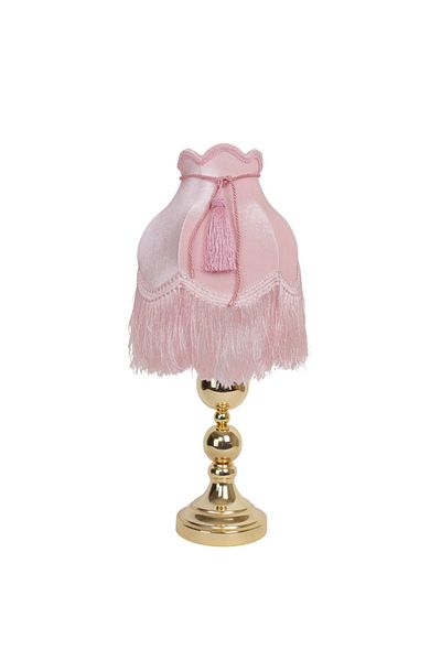 Dekovien Velvet Powder Colored Bedroom - Dim Light Vintage Lampshade AB0804