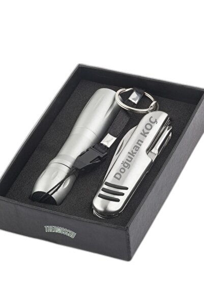 megame Anneler Günü Için Kişiye Özel Isimli Çok Fonksiyonlu Isviçre Çakı Fener Seti, Cep Araç Deprem