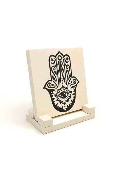 Sadrazam Fatima's Hand Printed Natural Stone Tabletop