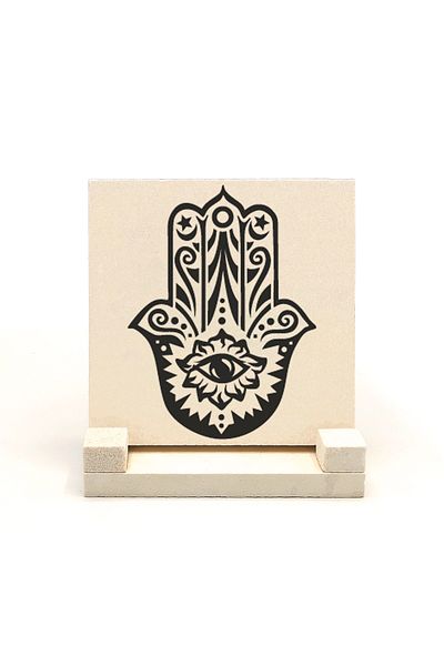 Sadrazam Fatima's Hand Printed Natural Stone Tabletop