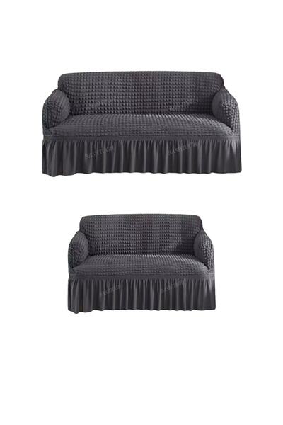 BASHTUGH TİCARET غطاء مقعد Bürümcük غطاء سرير أريكة مرن قابل للغسل 32 مقعدًا.