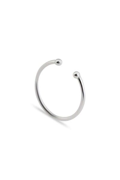 Beyisa Gümüş Halka Toplu Hızma Burun Piercing Nose Ring