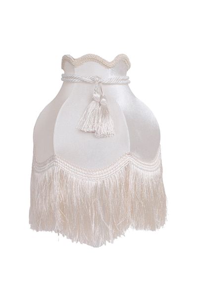 Dekovien Gold Twisted Velvet Fabric - Cord Decoration Ecru Lampshade, AB0818