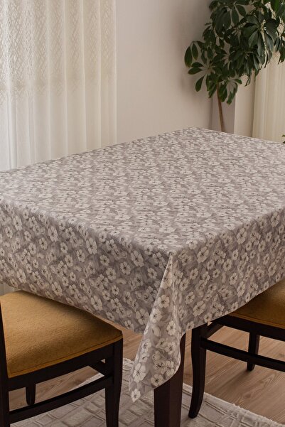 decorekor Astarlı Silinebilir Hijyenik Çiçek Desenli Muşamba Pvc Masa Örtüsü ...