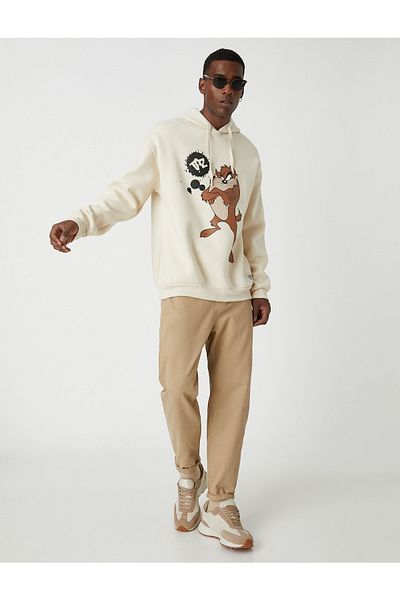 Koton Tasmanian Devil Oversize Sweatshirt Raised Licensed Printed