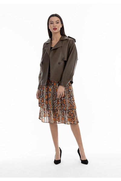 Faina Jacke aus Lederimitat