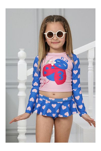 My Kids Wear Print Detailed Swimsuit Set