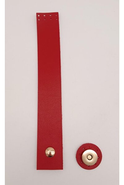 angel çanta aksesuar 20x3 cm Crvena Prirodna koža Navlaka - Svetao Zlatni Metal