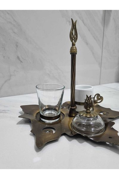 Tekreyonda Presentation Coffee Cup Set with Metal Stand