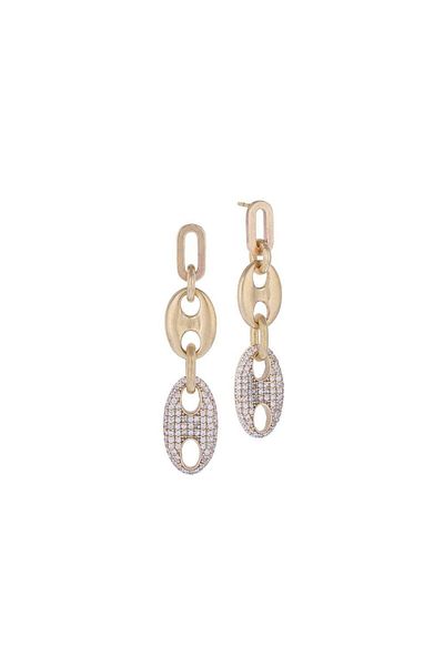 Juju Bronze Drop Flow Earrings