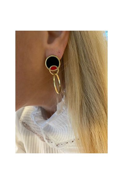 Juju Bronze Kiss Earrings