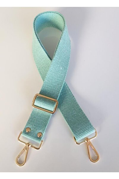 angel çanta aksesuar عمود قطني 120x4 سم ذهبي فاتح معدن أخضر مائي