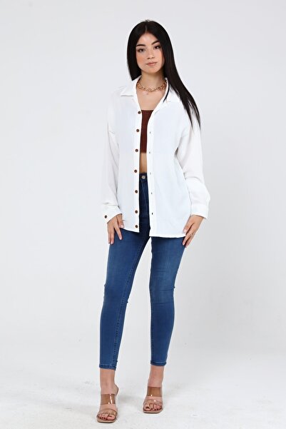 efraim giyim Ženska Oversize kroj duga aerobin majica