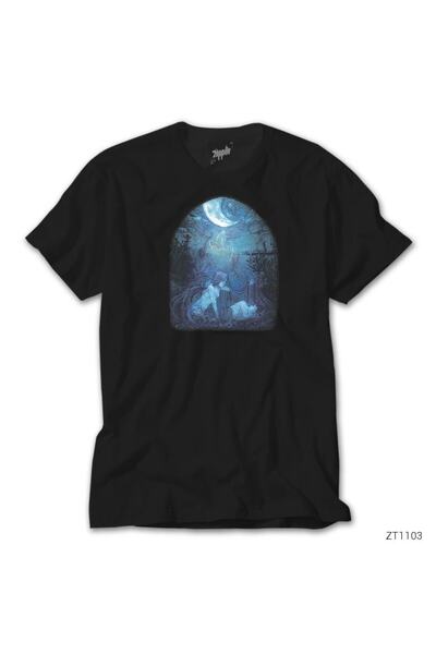 Z zepplin Alcest Ecailles De Lune - черна тениска