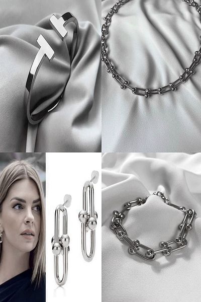 Bellinzona Combination Set Necklace, Bracelet, Handcuffs and Earrings