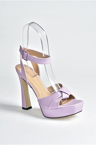 Fox Shoes Women's Lilac Thick Platform Heeled Shoes K404080209