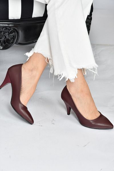 Fox Shoes Pantofi de damă cu toc burgundy A922151109