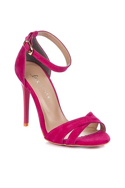 Fox Shoes Women's Fuchsia Suede Heeled Shoes B922113702