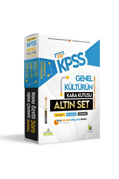 İnformal Yayınları Kpss Kara Kutu Genel Kültür Altın Set Konu Özetli Dijital ...