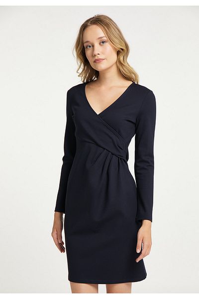 Dreimaster Klassik Drapiertes Kleid altiplan